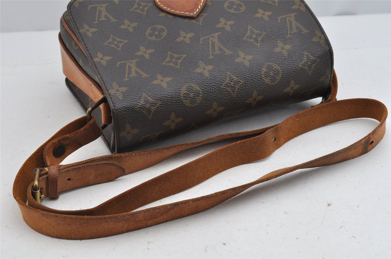 Authentic Louis Vuitton Monogram Cartouchiere MM M51253 Shoulder Cross Bag 9016J