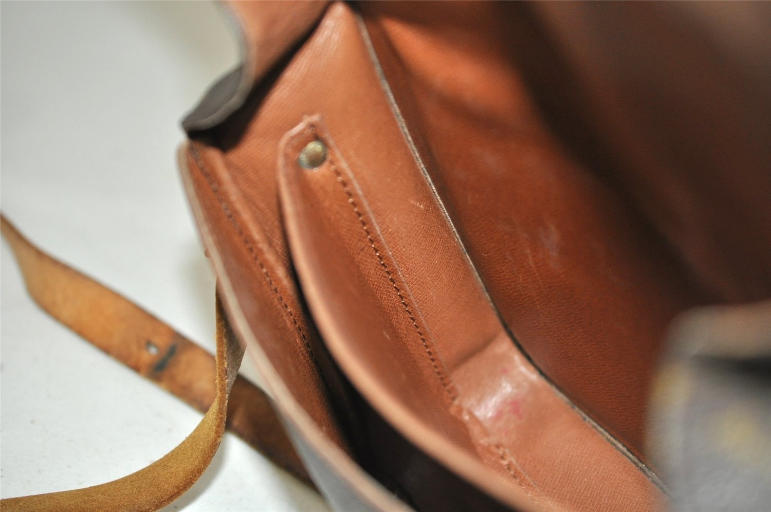 Authentic Louis Vuitton Monogram Cartouchiere MM M51253 Shoulder Cross Bag 9016J