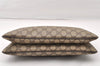 Authentic GUCCI Web Sherry Line 2Way Clutch Bag GG PVC Leather Brown Junk 9017I