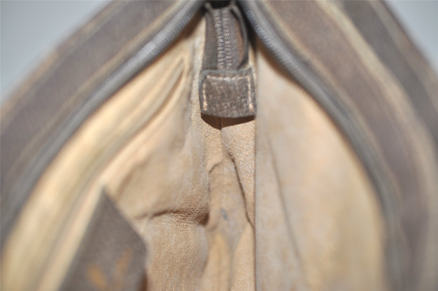 Authentic GUCCI Web Sherry Line 2Way Clutch Bag GG PVC Leather Brown Junk 9017I