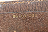 Authentic GUCCI Web Sherry Line 2Way Clutch Bag GG PVC Leather Brown Junk 9017I