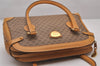 Authentic GUCCI Vintage Micro GG PVC Leather Hand Boston Bag Brown Junk 9020I
