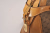 Authentic GUCCI Vintage Micro GG PVC Leather Hand Boston Bag Brown Junk 9020I