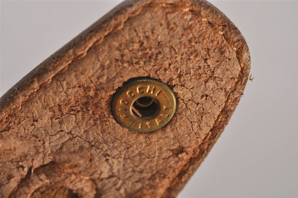 Authentic GUCCI Vintage Micro GG PVC Leather Hand Boston Bag Brown Junk 9020I