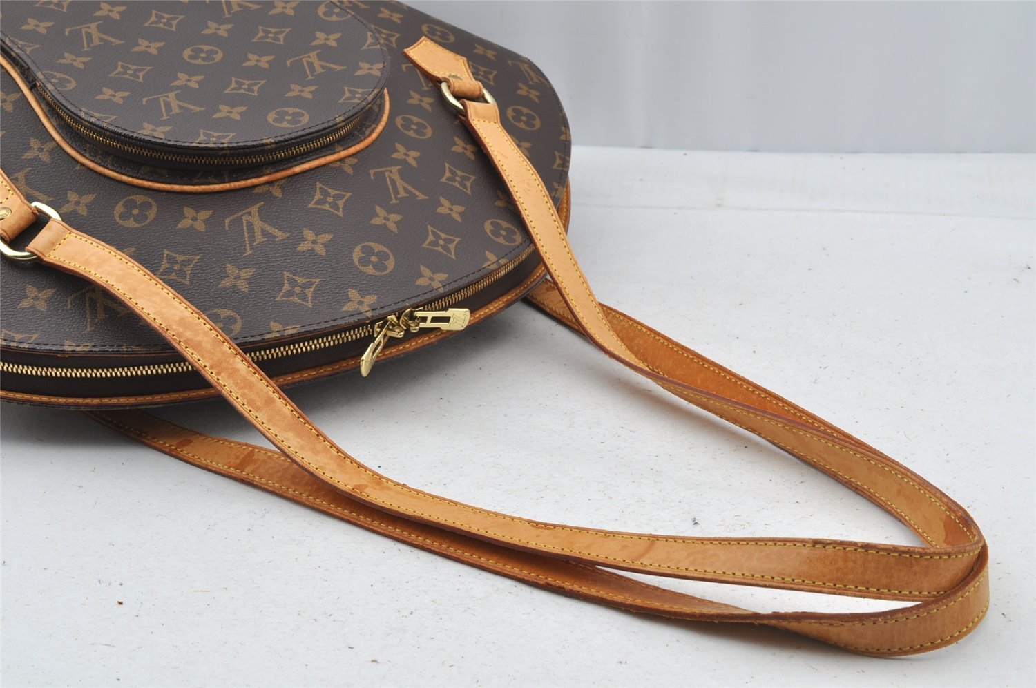 Authentic Louis Vuitton Monogram Ellipse Shopping Shoulder Bag M51128 LV 9021I