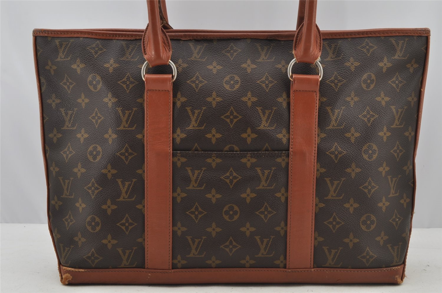 Auth Louis Vuitton Monogram Sac Weekend PM Vintage Tote Hand Bag M42425 LV 9022I