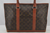 Auth Louis Vuitton Monogram Sac Weekend PM Vintage Tote Hand Bag M42425 LV 9022I