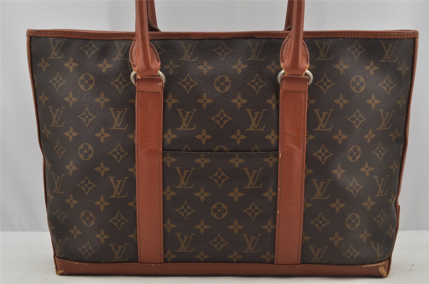 Auth Louis Vuitton Monogram Sac Weekend PM Vintage Tote Hand Bag M42425 LV 9022I