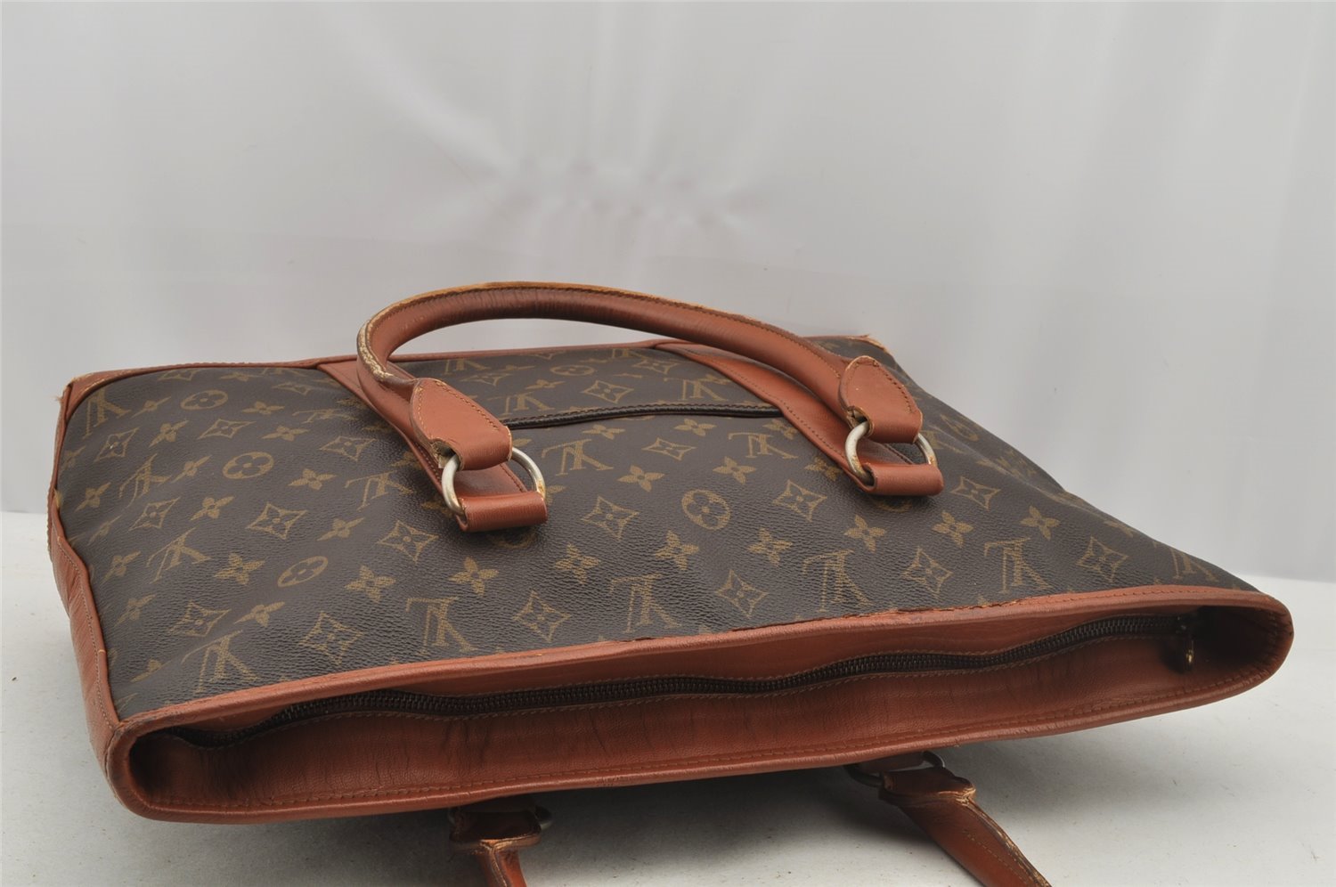 Auth Louis Vuitton Monogram Sac Weekend PM Vintage Tote Hand Bag M42425 LV 9022I