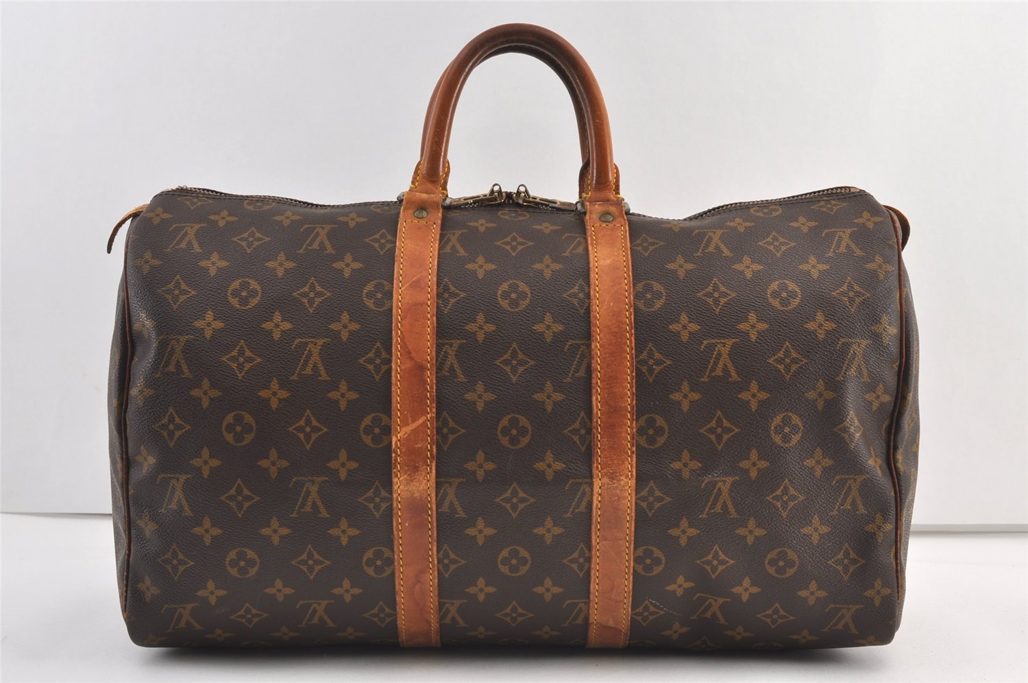 Authentic Louis Vuitton Monogram Keepall 45 Travel Boston Bag M41428 LV 9022J