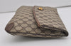 Authentic GUCCI Vintage Clutch Hand Bag GG PVC Leather Brown 9023I