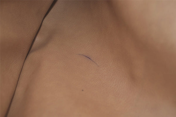 Authentic GUCCI Vintage Clutch Hand Bag GG PVC Leather Brown 9023I