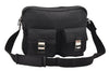 Authentic GUCCI Shoulder Cross Body Bag Nylon Leather 145863 Black 9024I