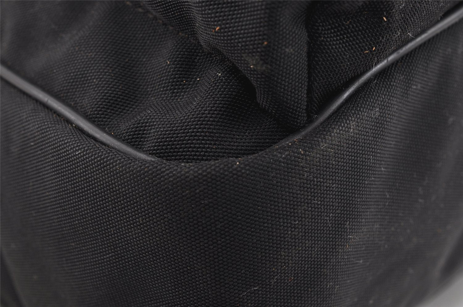 Authentic GUCCI Shoulder Cross Body Bag Nylon Leather 145863 Black 9024I