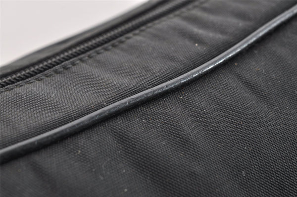 Authentic GUCCI Shoulder Cross Body Bag Nylon Leather 145863 Black 9024I