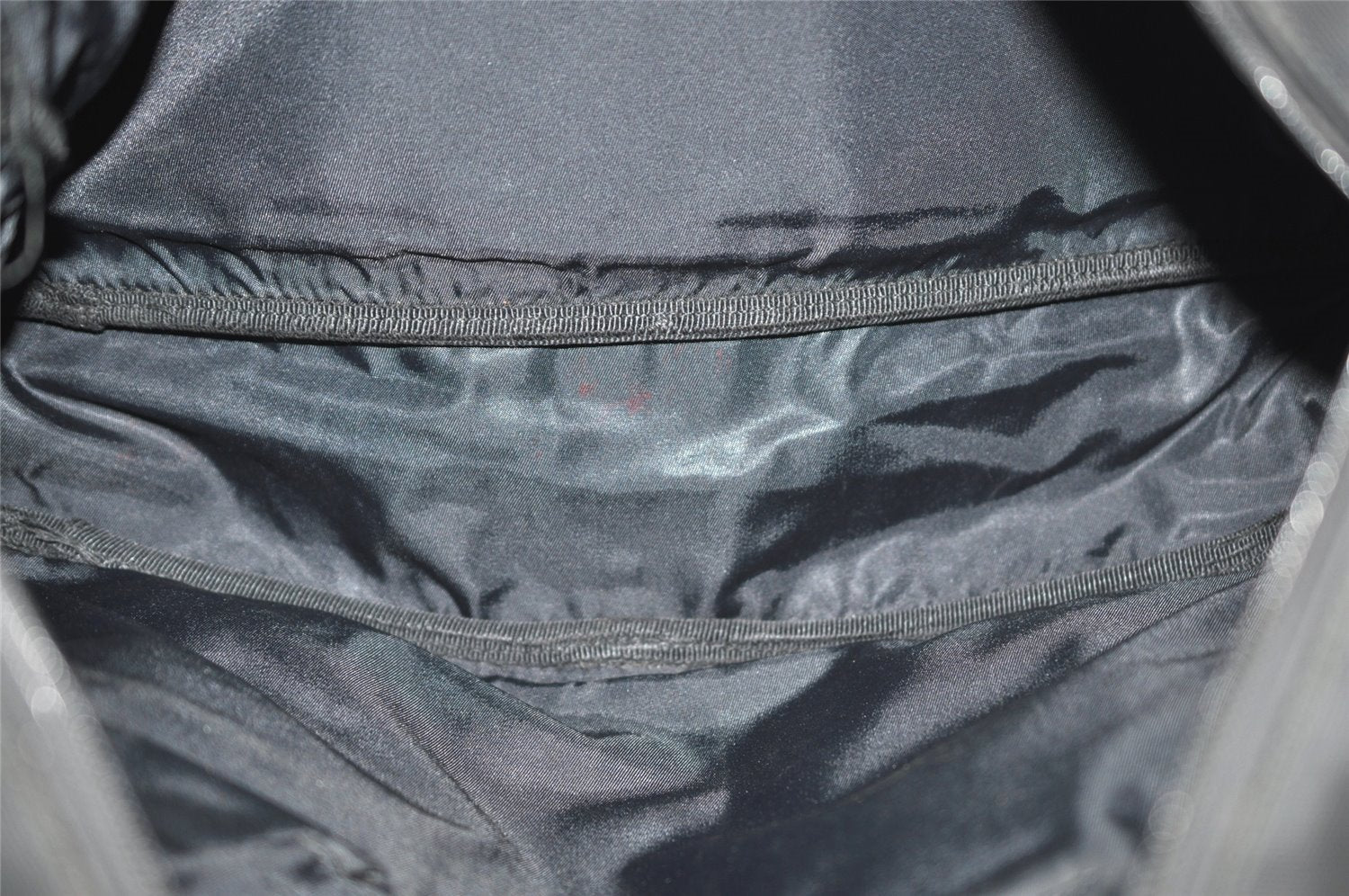 Authentic GUCCI Shoulder Cross Body Bag Nylon Leather 145863 Black 9024I