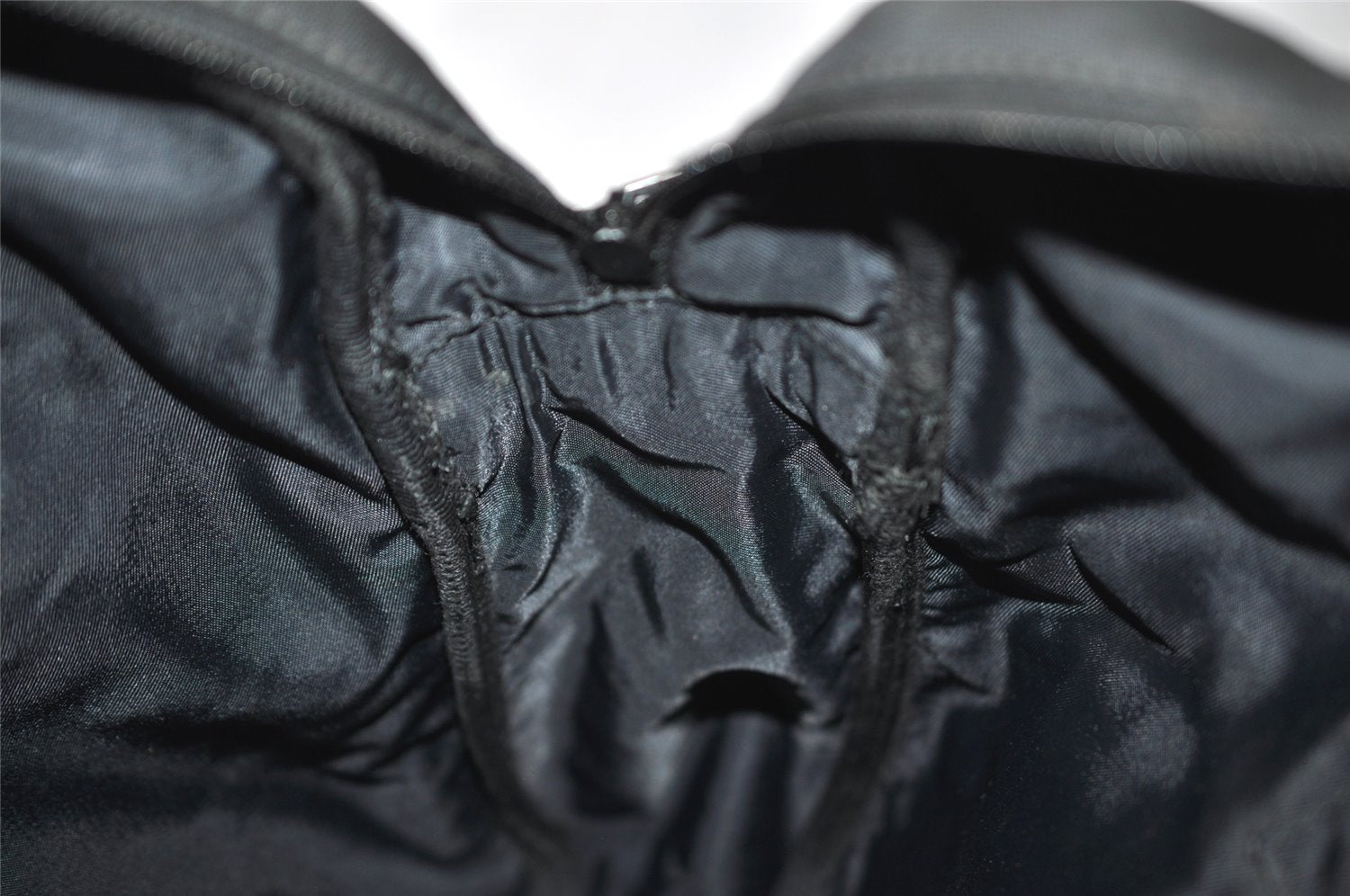 Authentic GUCCI Shoulder Cross Body Bag Nylon Leather 145863 Black 9024I