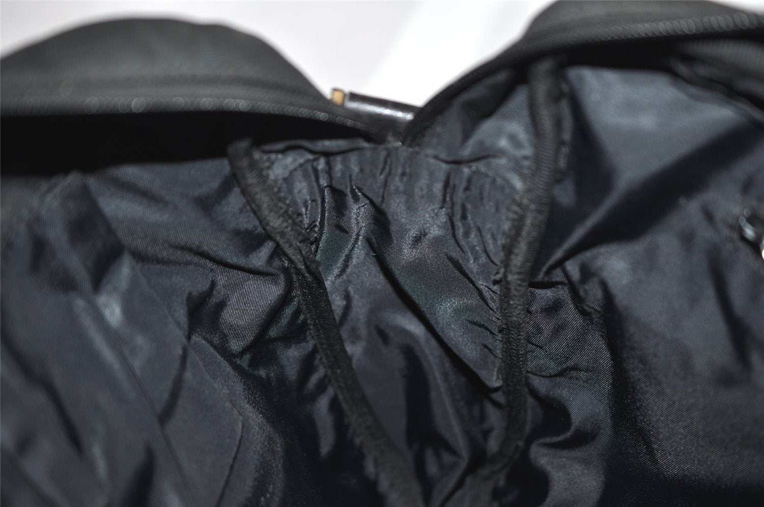 Authentic GUCCI Shoulder Cross Body Bag Nylon Leather 145863 Black 9024I