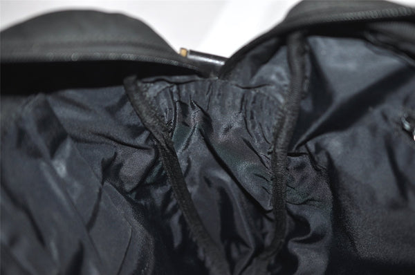 Authentic GUCCI Shoulder Cross Body Bag Nylon Leather 145863 Black 9024I