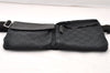 Authentic GUCCI Waist Body Bag Purse GG Canvas Leather 28566 Black 9027I