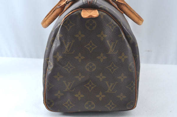 Authentic Louis Vuitton Monogram Speedy 30 Hand Boston Bag Old Model LV 9027J
