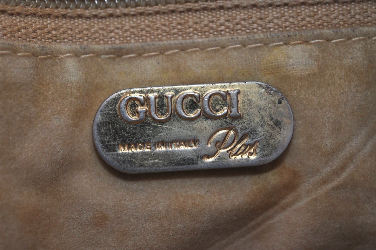 Authentic GUCCI Vintage Shoulder Cross Body Bag Purse Leather Navy Black 9029I