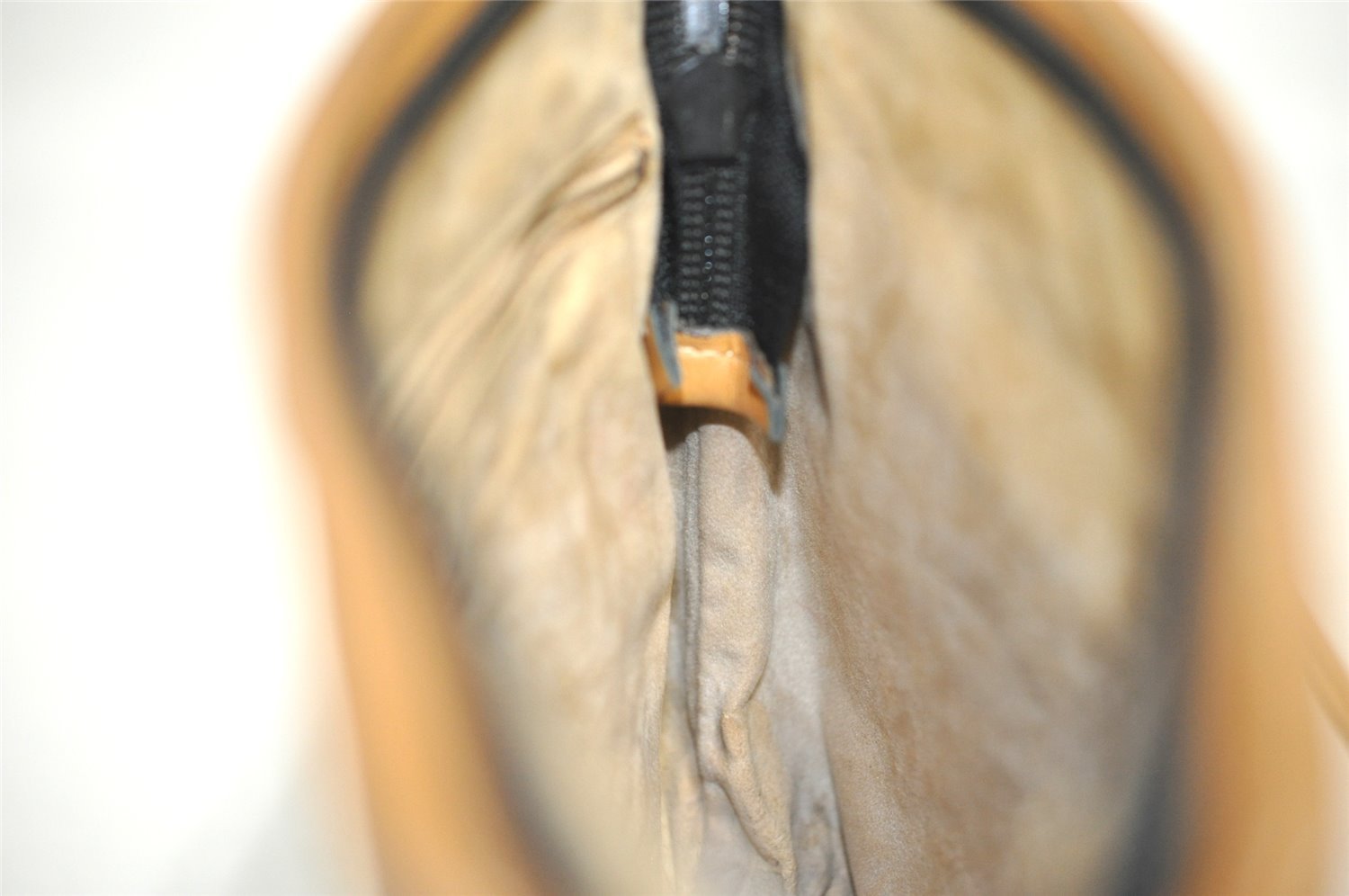 Authentic GUCCI Vintage Shoulder Cross Body Bag Purse Leather Navy Black 9029I