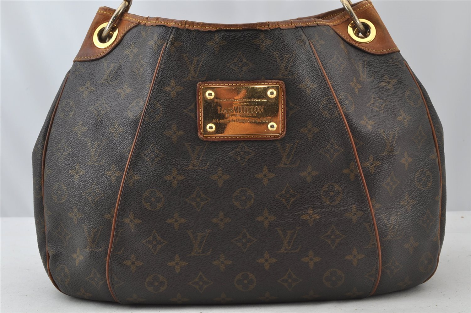 Authentic Louis Vuitton Monogram Galliera PM Shoulder Bag M56382 LV 9030I