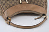 Authentic GUCCI Abbey Shoulder Hand Bag GG Canvas Leather 189833 Brown 9031I