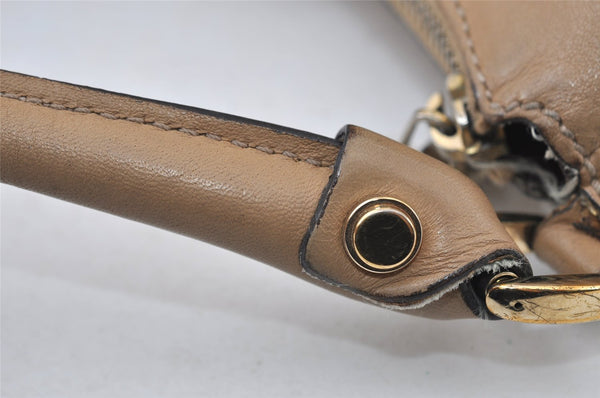 Authentic GUCCI Abbey Shoulder Hand Bag GG Canvas Leather 189833 Brown 9031I