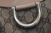 Authentic GUCCI Abbey Shoulder Hand Bag GG Canvas Leather 189833 Brown 9031I