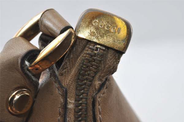 Authentic GUCCI Abbey Shoulder Hand Bag GG Canvas Leather 189833 Brown 9031I