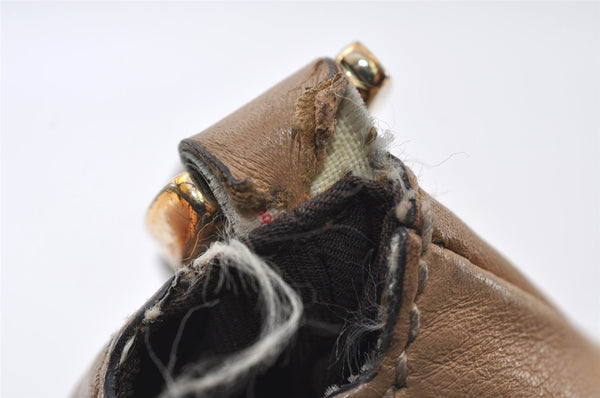 Authentic GUCCI Abbey Shoulder Hand Bag GG Canvas Leather 189833 Brown 9031I