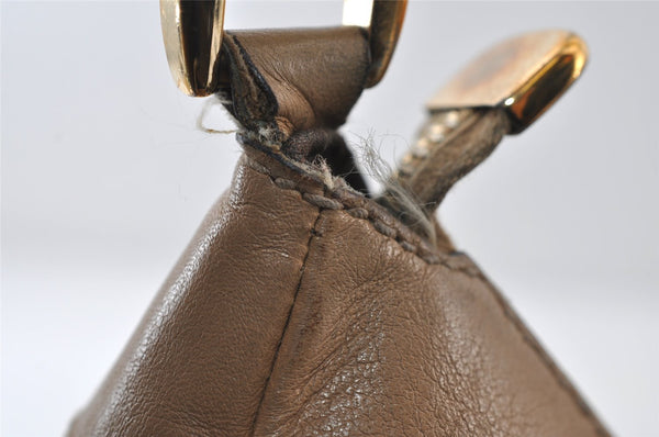 Authentic GUCCI Abbey Shoulder Hand Bag GG Canvas Leather 189833 Brown 9031I