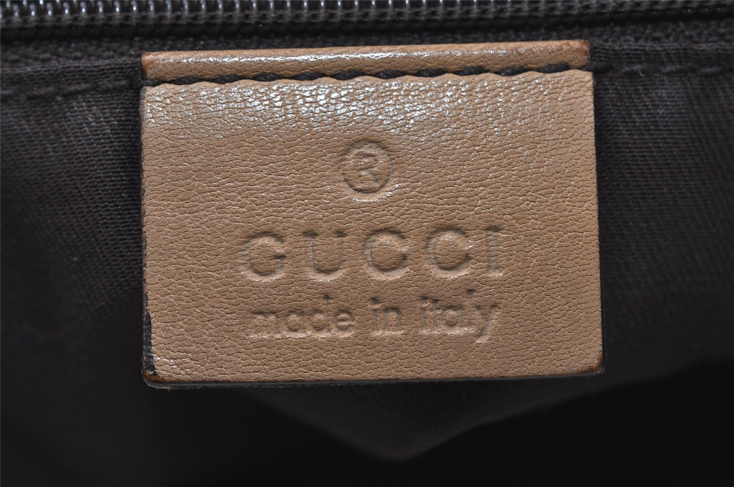 Authentic GUCCI Abbey Shoulder Hand Bag GG Canvas Leather 189833 Brown 9031I