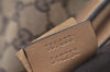 Authentic GUCCI Abbey Shoulder Hand Bag GG Canvas Leather 189833 Brown 9031I