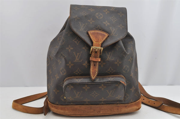 Authentic Louis Vuitton Monogram Montsouris MM Backpack M51136 LV 9031J