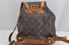 Authentic Louis Vuitton Monogram Montsouris MM Backpack M51136 LV 9031J