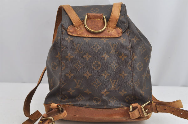 Authentic Louis Vuitton Monogram Montsouris MM Backpack M51136 LV 9031J