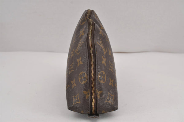 Auth Louis Vuitton Monogram Trousse Demi Ronde 23 Pouch M47520 Junk 9032J