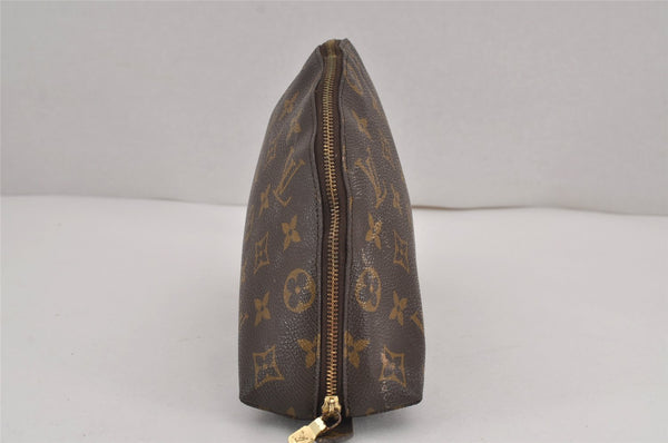 Auth Louis Vuitton Monogram Trousse Demi Ronde 23 Pouch M47520 Junk 9032J