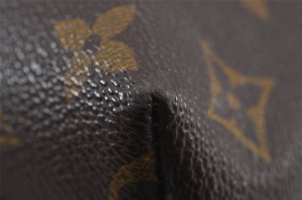 Auth Louis Vuitton Monogram Trousse Demi Ronde 23 Pouch M47520 Junk 9032J