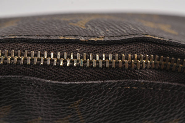 Auth Louis Vuitton Monogram Trousse Demi Ronde 23 Pouch M47520 Junk 9032J