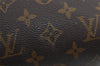 Auth Louis Vuitton Monogram Trousse Demi Ronde 23 Pouch M47520 Junk 9032J