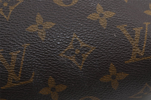 Auth Louis Vuitton Monogram Trousse Demi Ronde 23 Pouch M47520 Junk 9032J