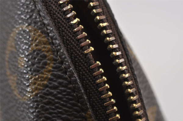 Auth Louis Vuitton Monogram Trousse Demi Ronde 23 Pouch M47520 Junk 9032J