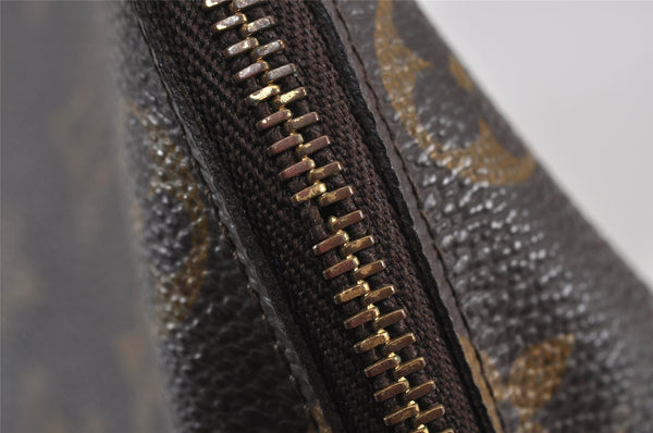 Auth Louis Vuitton Monogram Trousse Demi Ronde 23 Pouch M47520 Junk 9032J