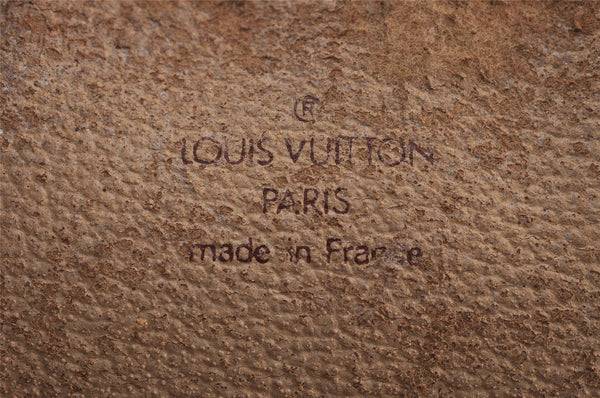 Auth Louis Vuitton Monogram Trousse Demi Ronde 23 Pouch M47520 Junk 9032J