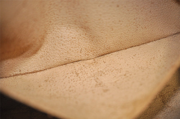 Auth Louis Vuitton Monogram Trousse Demi Ronde 23 Pouch M47520 Junk 9032J