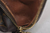 Auth Louis Vuitton Monogram Trousse Demi Ronde 23 Pouch M47520 Junk 9032J